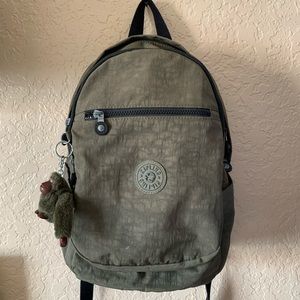 Kipling Small Olive Green Backpack